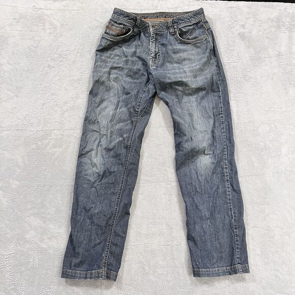 Prana Jeans Mens 30x26.5* Straight Leg Faded Blue Relaxed - Picture 1 of 10